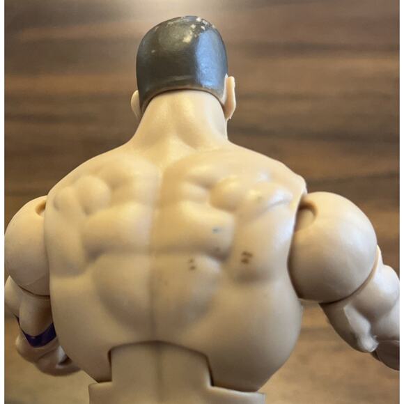 2010 Mattel WWE John Cena 6.5" Wrestling Action Figure Purple Wristband - Picture 7 of 9